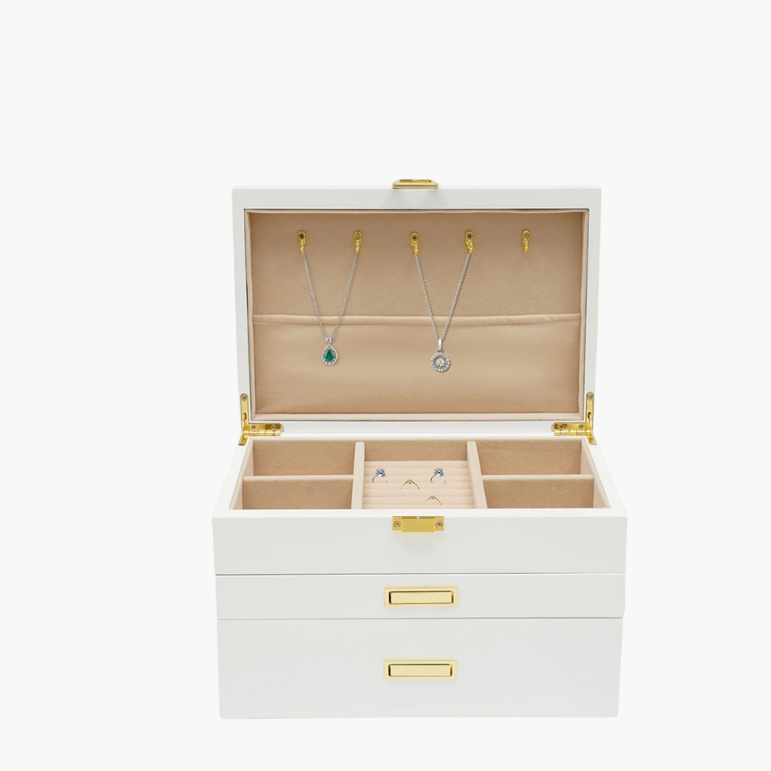 Boîte à Bijoux 3 Niveaux Style Japonais – Design Raffiné et Capacité Généreuse